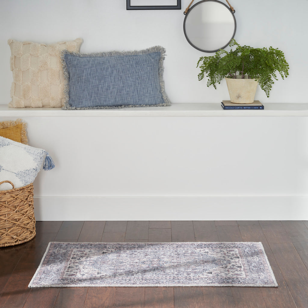 nourison new concept washables sr104 grey rug