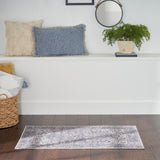 nourison new concept washables sr104 grey rug