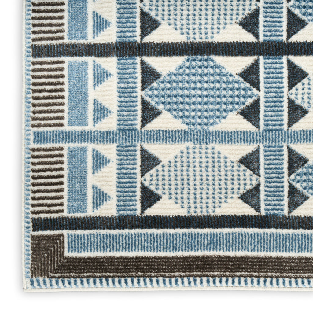 nourison nordic nrc06 blue rug