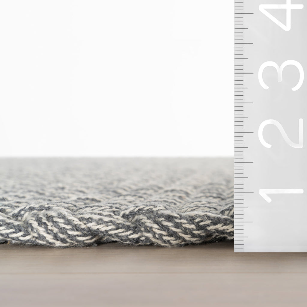 dash albert bridges da2508 grey woven flatwoven cotton rug