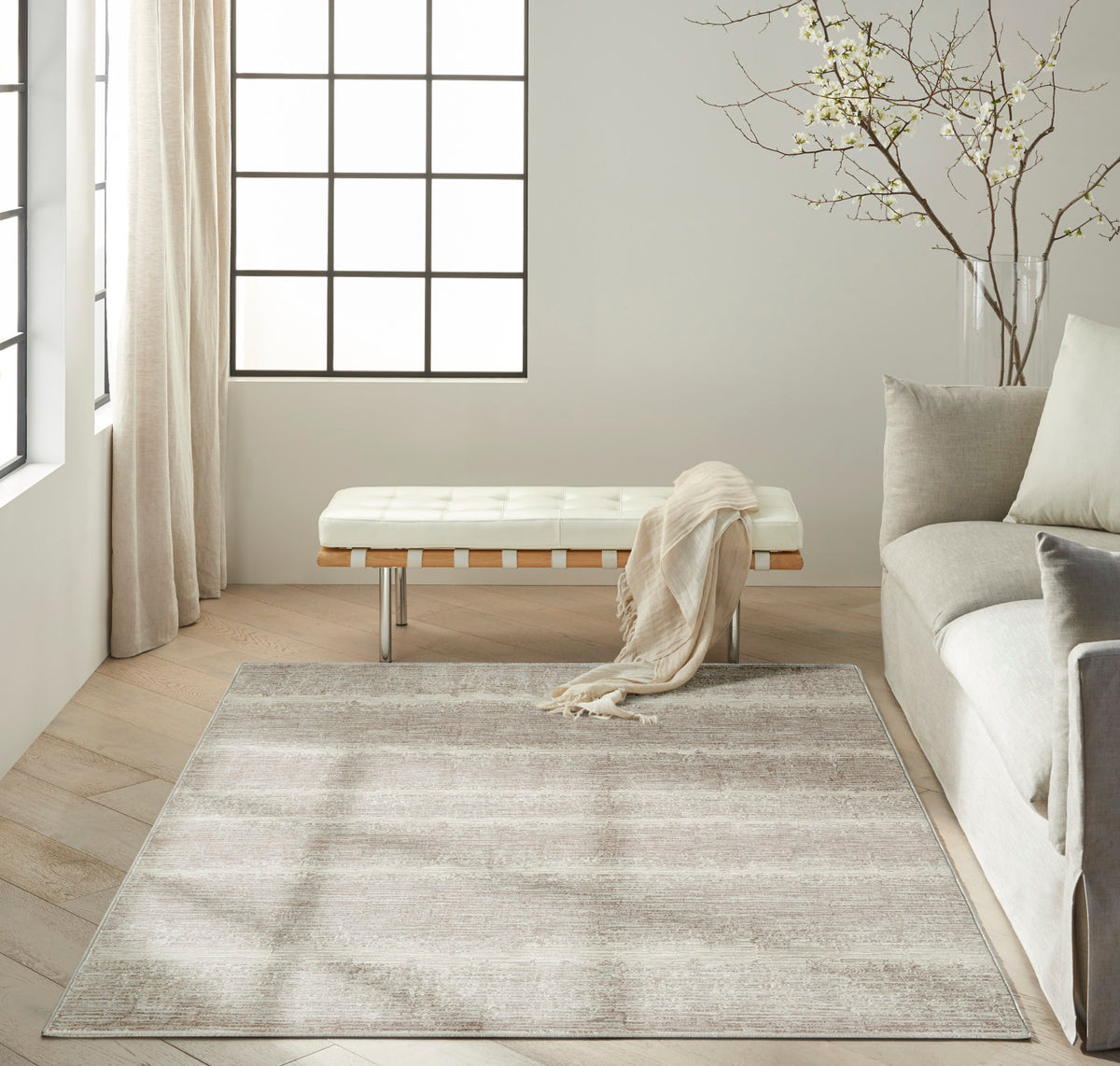 nourison ck079 notes not06 ivory grey rug