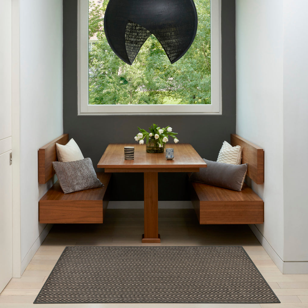 nourison horizon indoor outdoor hoz02 charcoal rug