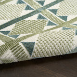 nourison nordic nrc06 green blue rug