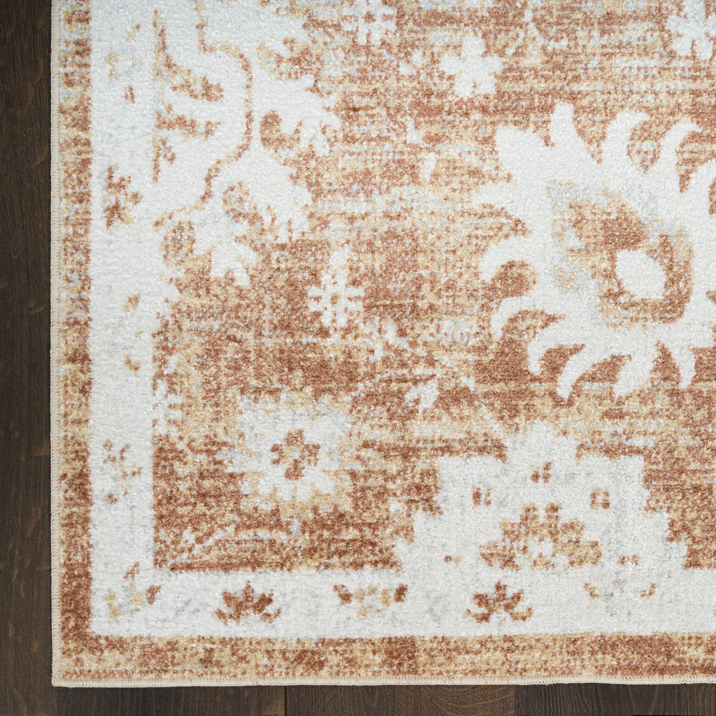 nourison astra machine washable asw19 copper rug