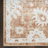 nourison astra machine washable asw19 copper rug