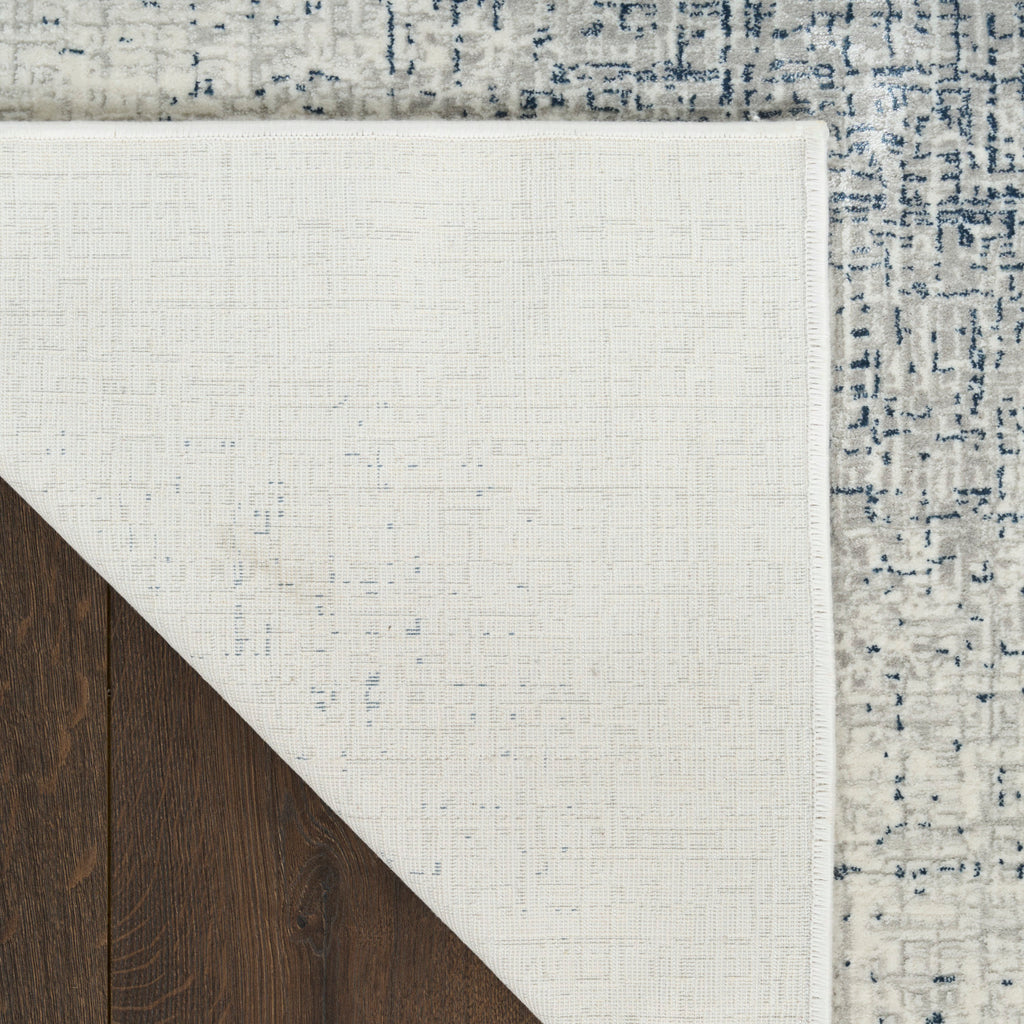 nourison grand street grn03 ivory blue rug