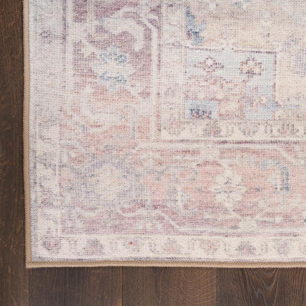 nourison vintage washables vws07 light blue rug