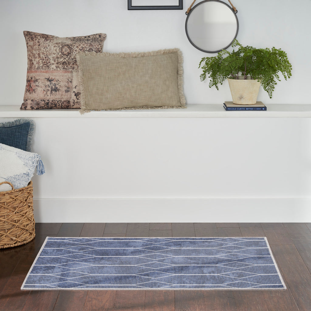 nourison new concept washables sr107 navy rug