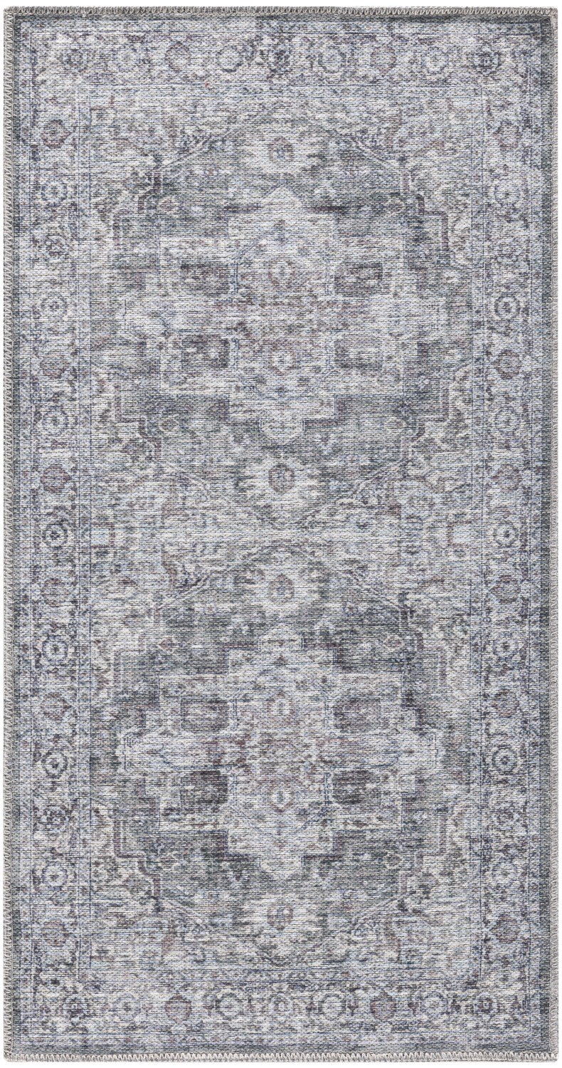 nourison new concept washables sr101 ivory grey rug