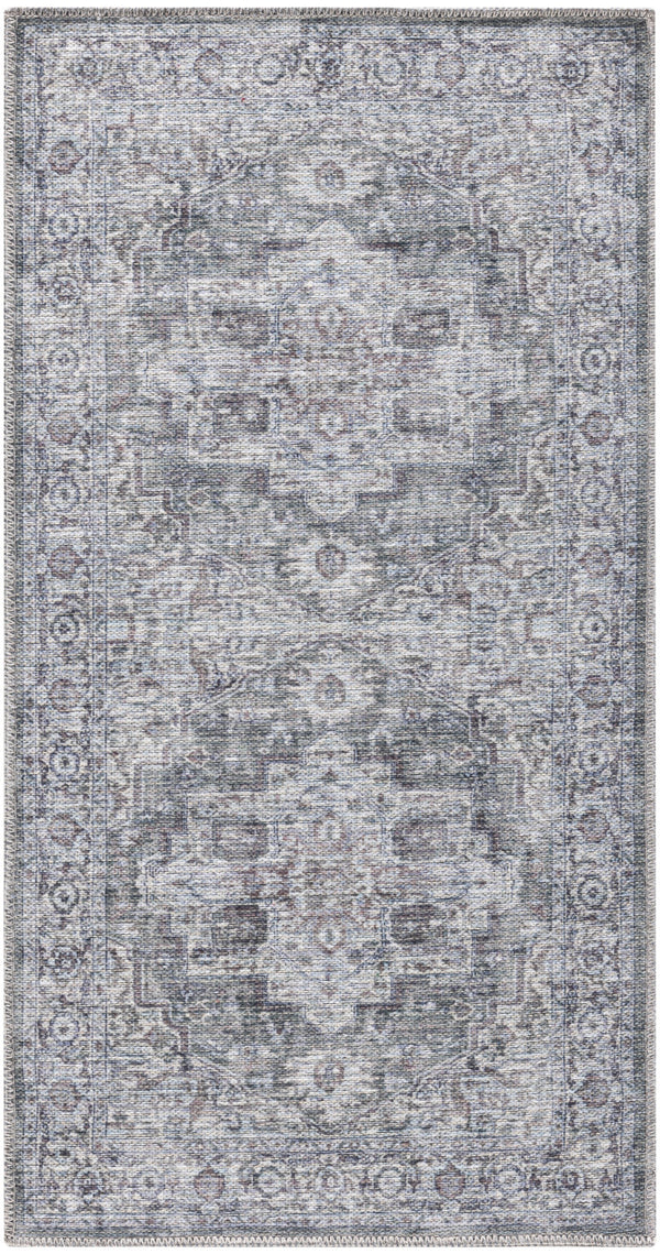 nourison new concept washables sr101 ivory grey rug