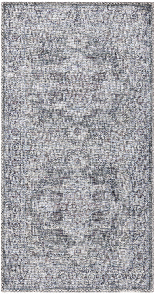 nourison new concept washables sr101 ivory grey rug