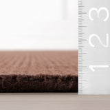 dash albert elevated solids 200svhl01c truffle brown woven flatwoven wool rug