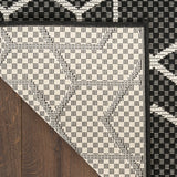 nourison horizon indoor outdoor hoz01 black rug