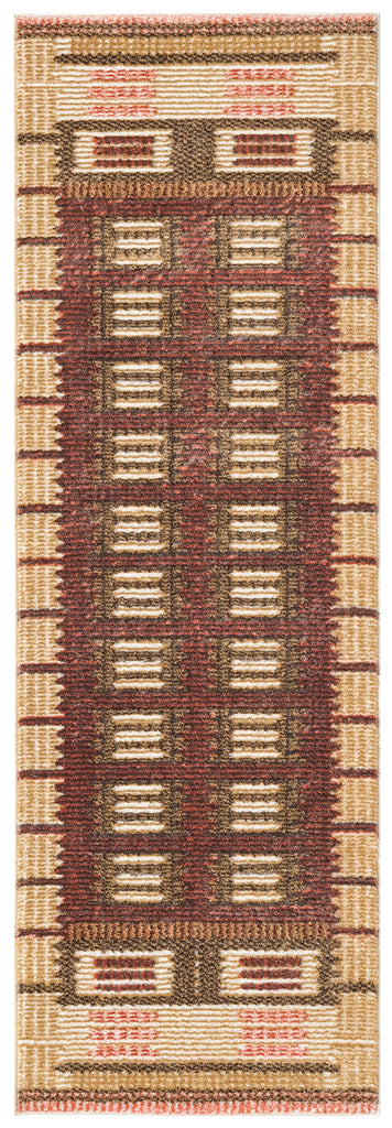 nourison nordic nrc16 rust rug