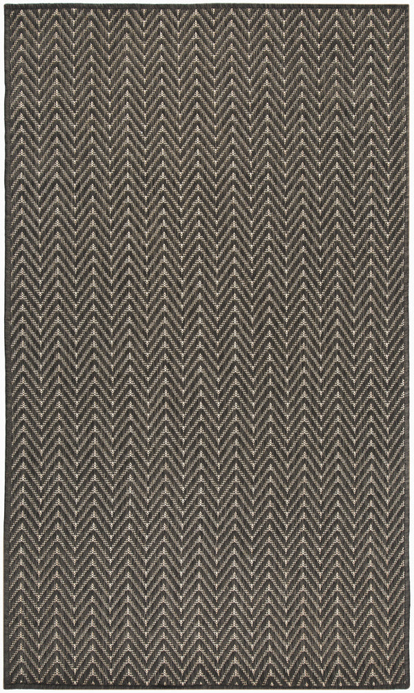 nourison horizon indoor outdoor hoz02 charcoal rug