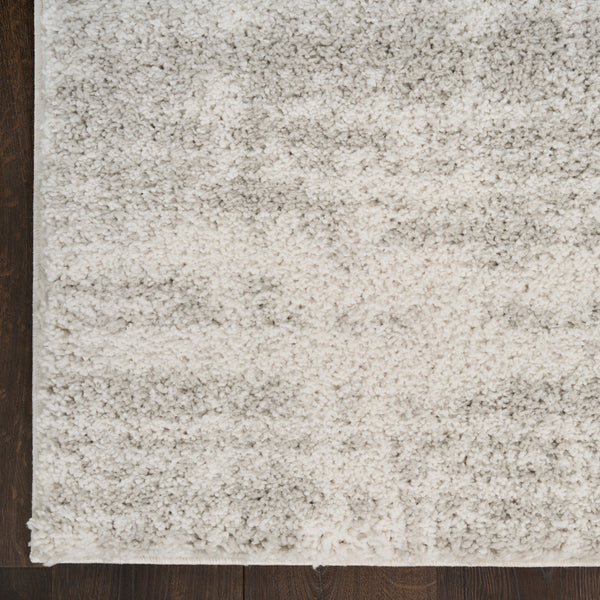 nourison modern shag mmd04 ivory grey rug