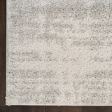 nourison modern shag mmd04 ivory grey rug