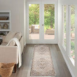 nourison antique fusion anf01 ivory charcoal rug