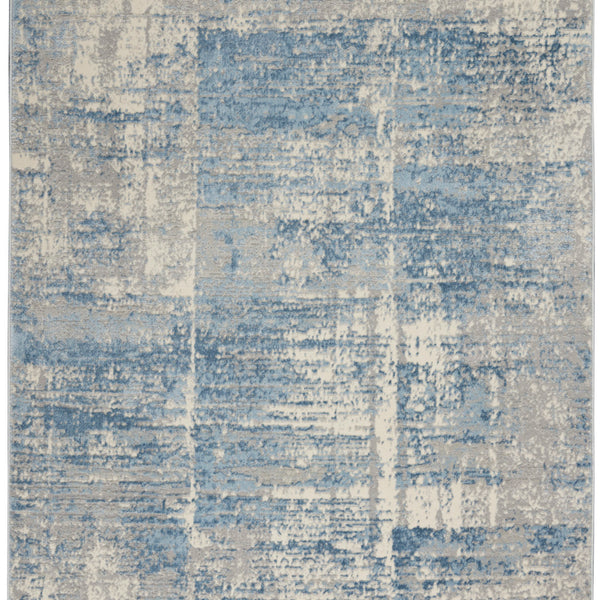 nourison solace sla02 ivory grey blue rug