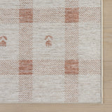 dash albert teahouse da2412 peach machine washable polyester rug
