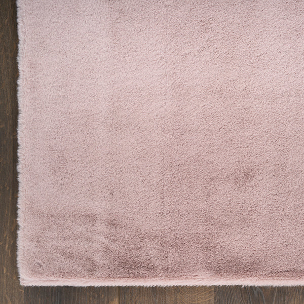nourison soft plush rabbit fur sff01 lavender rug