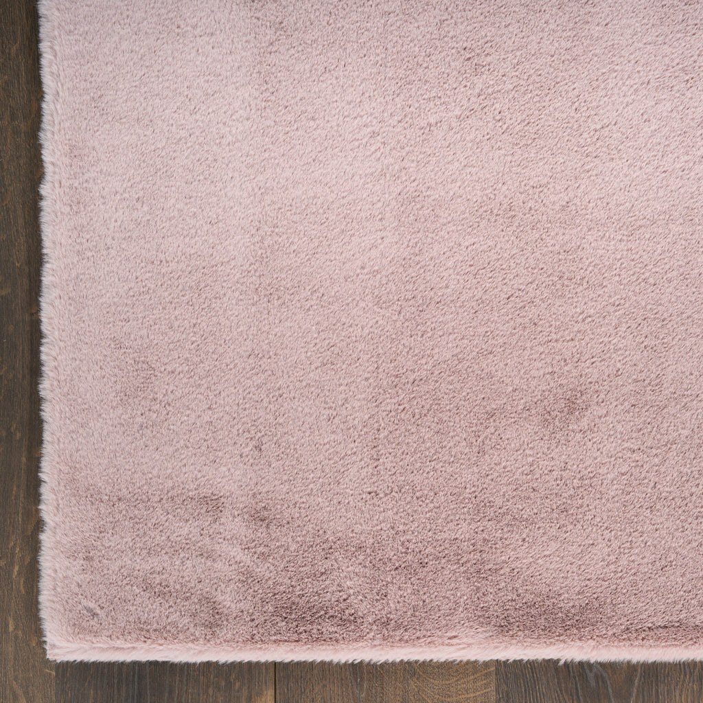 nourison soft plush rabbit fur sff01 lavender rug