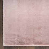 nourison soft plush rabbit fur sff01 lavender rug