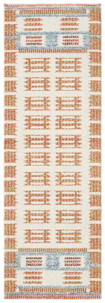 nourison nordic nrc16 ivory rust rug