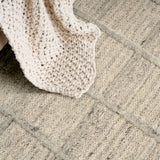 nourison pure framework fra01 silver rug