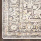 nourison antique fusion anf01 ivory charcoal rug