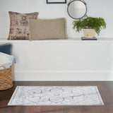 nourison new concept washables sr110 ivory blue rug