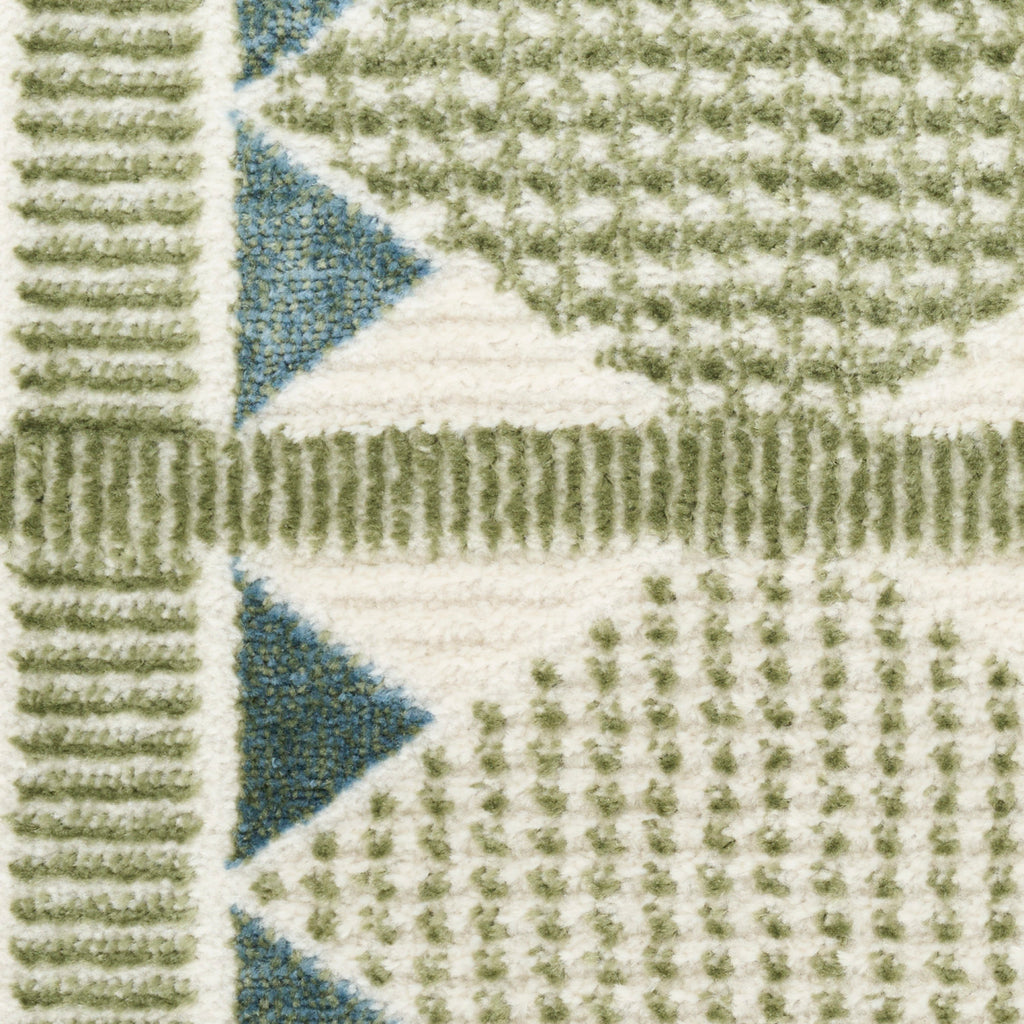 nourison nordic nrc06 green blue rug