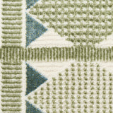 nourison nordic nrc06 green blue rug