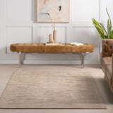 dash albert alva da2347 taupe loom knotted wool rug