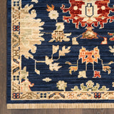 nourison antique bloom anb01 navy rug