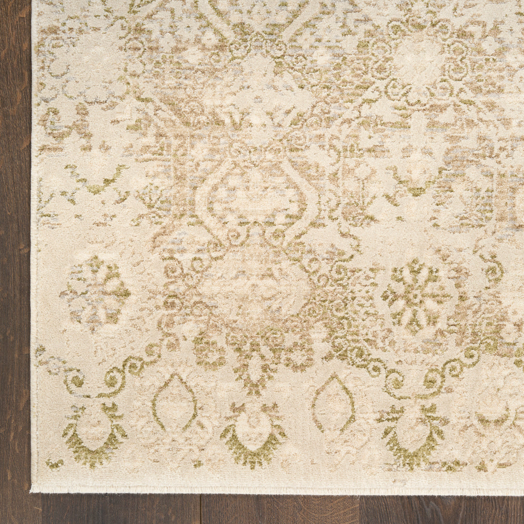 nourison sultana sll05 beige green rug