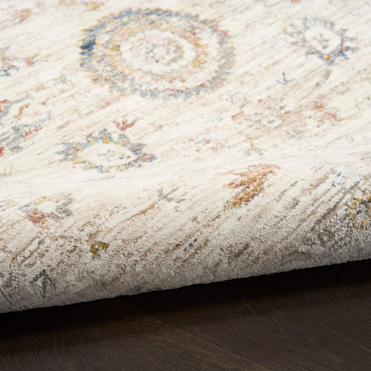 nourison antique fusion anf04 ivory multicolor rug