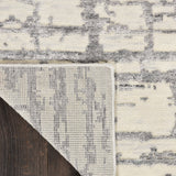 nourison luna lun02 ivory grey rug