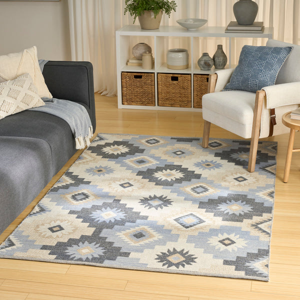 nourison copenhagen cpn01 ivory navy rug
