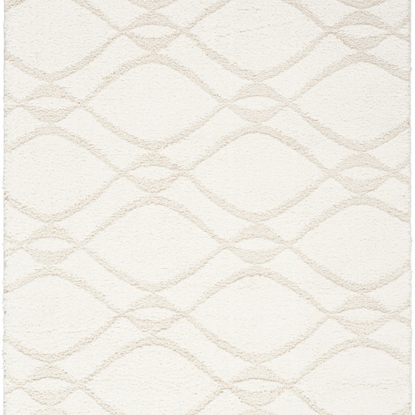 nourison modern shag mmd03 ivory beige rug