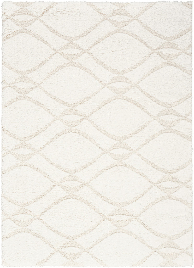 nourison modern shag mmd03 ivory beige rug