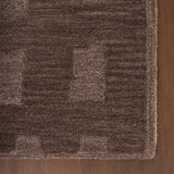 dash albert elevated solids 200neez04b brown hand tufted wool rug