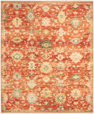 nourison antique bloom anb01 brick rug