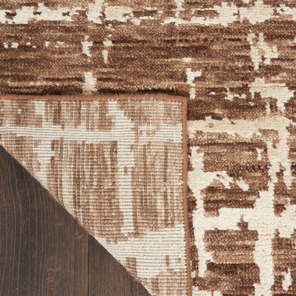 nourison luna lun02 mocha ivory rug