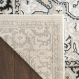 nourison dekor dek08 ivory charcoal rug
