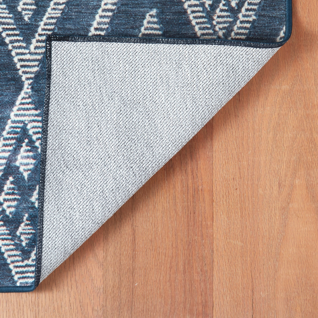 dash albert guthrie da2344 navy machine washable polyester rug