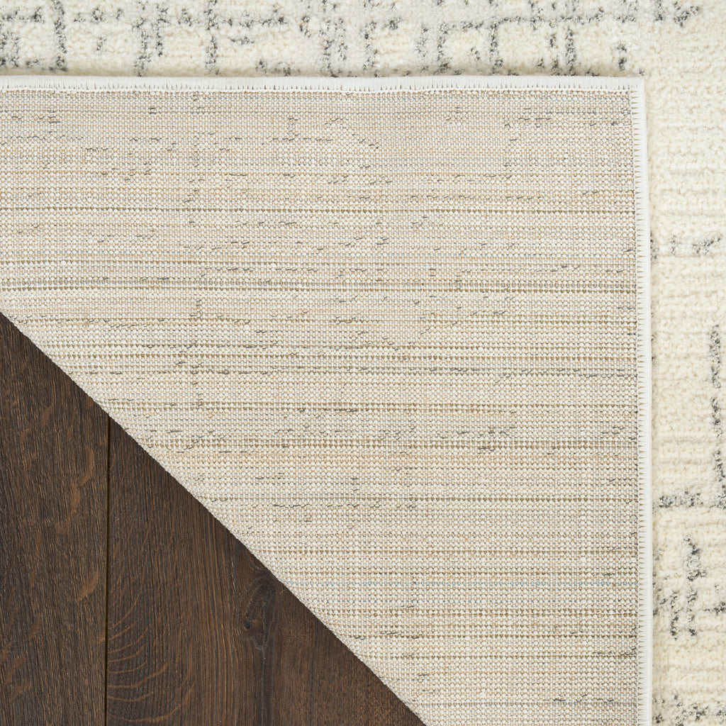 nourison ivory hues ivh01 ivory grey rug