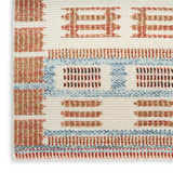 nourison nordic nrc16 ivory rust rug