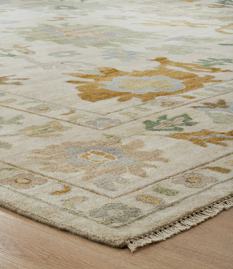 Rugs Done Right Athol AH05 Vintage Ecru / Greens