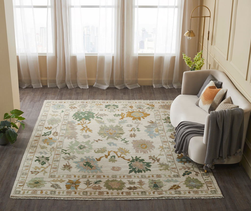 Rugs Done Right Athol AH05 Vintage Ecru / Greens